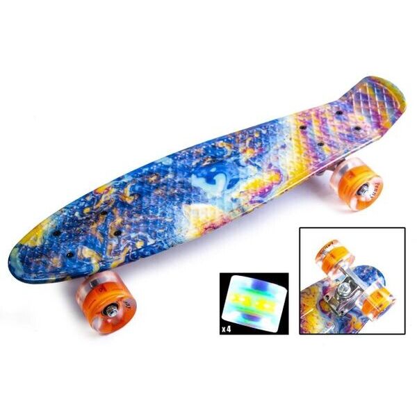 

Пенни Борд Penny Board Принт 22" LED колеса - Кислота 54 см (zpl1231)