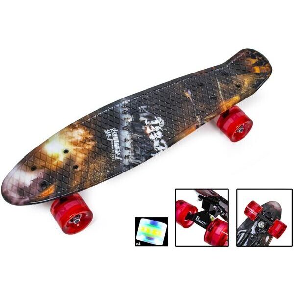 

Пенни Борд Penny Board Принт 22 LED колеса Battle 54 см (zpl12724)