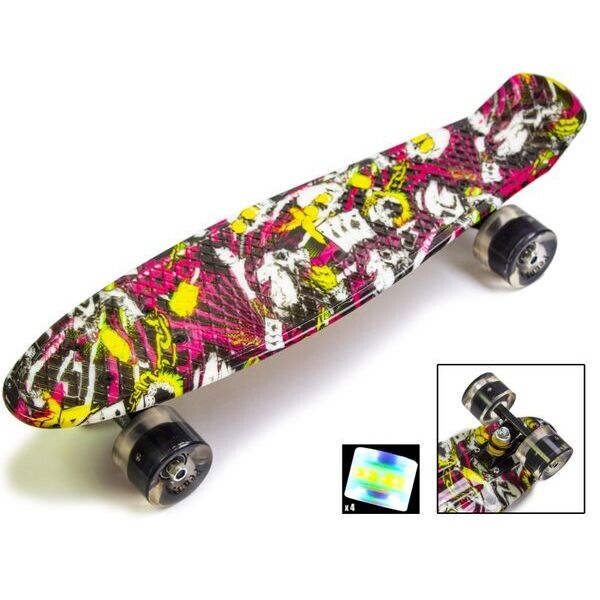 

Пенни Борд Penny Board со светящимися колесами Vegas 54 см (zpl35)