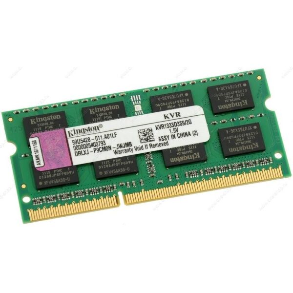 

Оперативная память Kingston SODIMM DDR3-1333 2048MB PC3-10600 (KVR13S9S6/2)