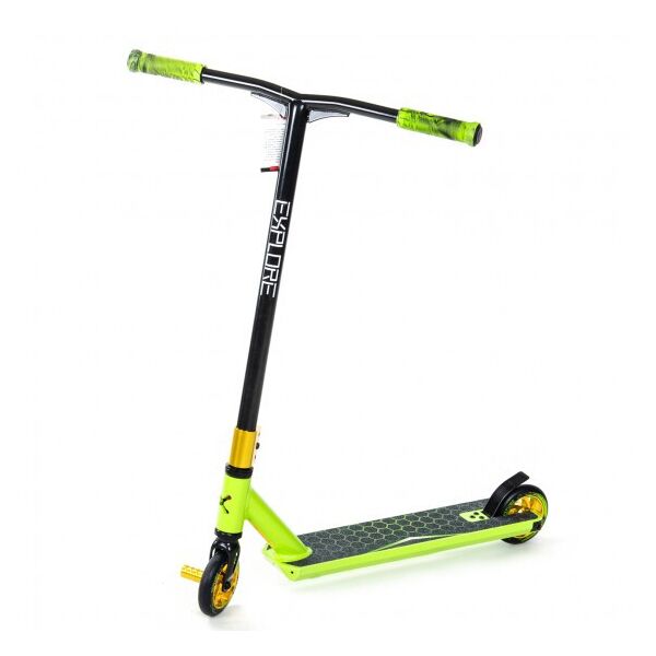 

Самокат трюковый Explore CROSS DELUXE New салатовый (колеса металл, HIC, 1 пега)