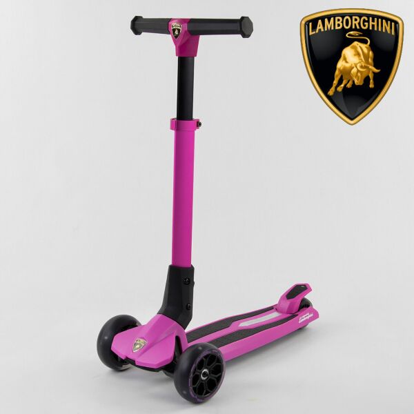

Самокат Lamborghini LB-30400 розовый (колеса свет, складной)