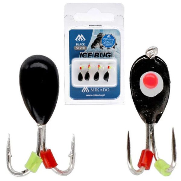 

Мормышка рыболовная Mikado Ice Bug 4 мм 0.85 г 4 шт Вlack