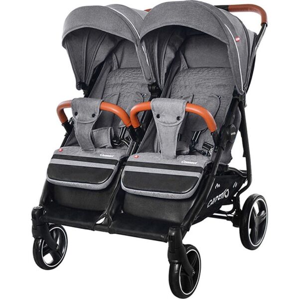 

Прогулочная коляска для двойни CARRELLO Connect CRL-5502 Ink Gray с люлькой и дождевиком