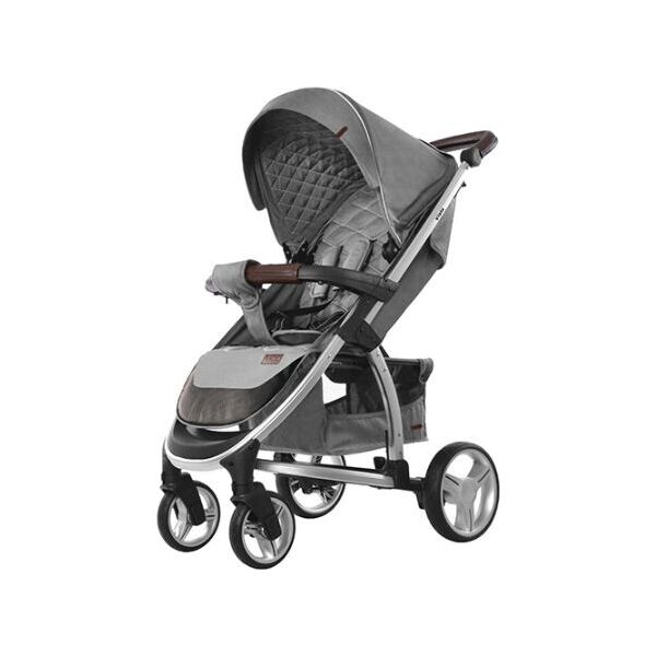 

Коляска прогулочная с амортизацией CARRELLO Vista CRL-8505 Shark Gray в льне +дождевик
