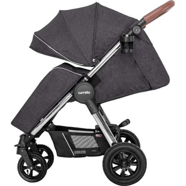 

Коляска детская прогулочная надувные колеса CARRELLO Supra CRL-5510 Solid Grey +дождевик L