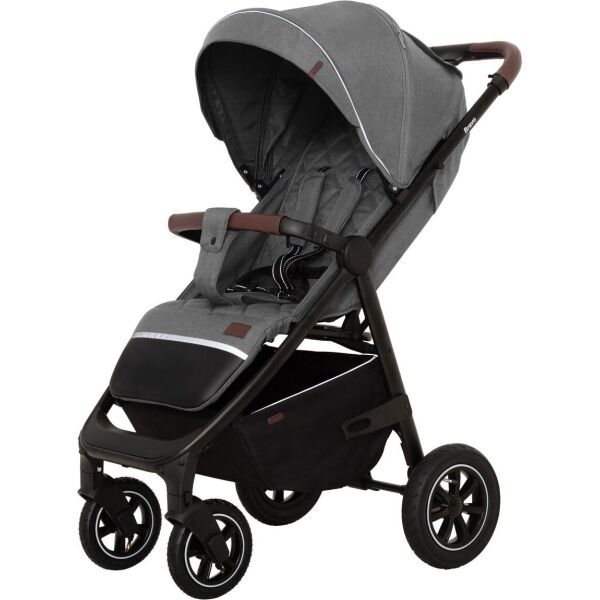 

Коляска детская прогулочная надувные колеса CARRELLO Bravo CRL-5512 Elephant Grey