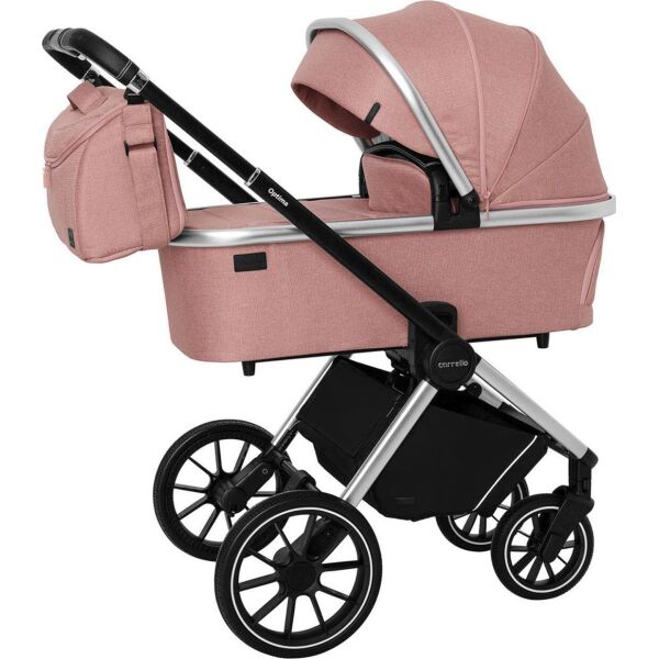 

Коляска детская универсальная CARRELLO Optima CRL-6503 (2in1) Hot Pink в льне