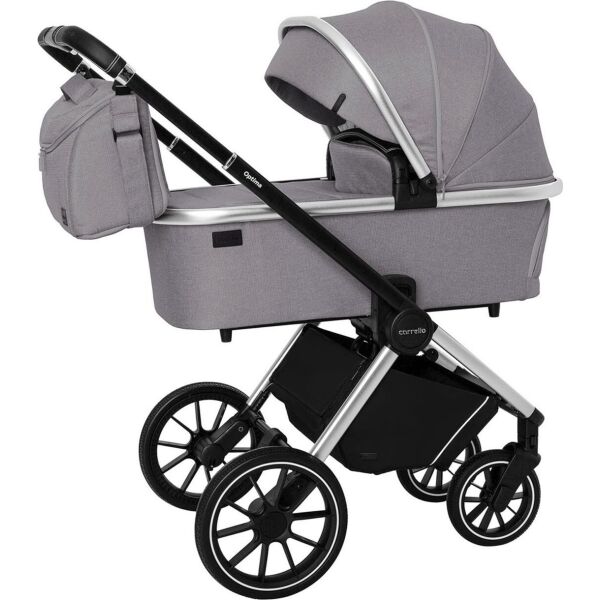 

Коляска детская универсальная CARRELLO Optima CRL-6503 (2in1) Mirror Grey в льне
