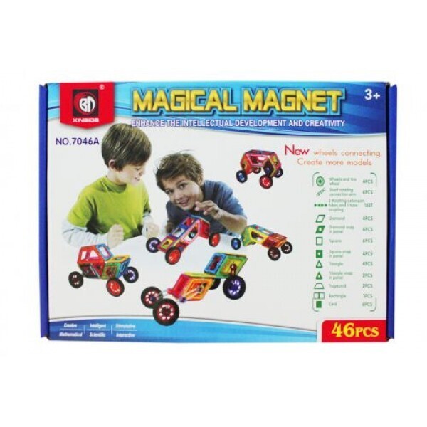 

Магнитный конструктор Magical Magnet 46 деталей Xinaida (7046A)
