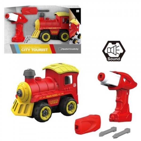 

Машинка конструктор Поезд 28 деталей (CJ-1379241)