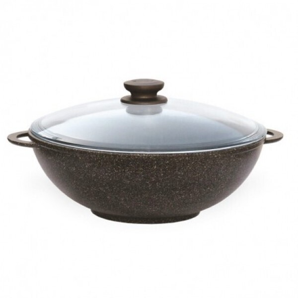

Wok Гранит Браун Биол с антипригарным покрытием и стеклянной крышкой 28033PC
