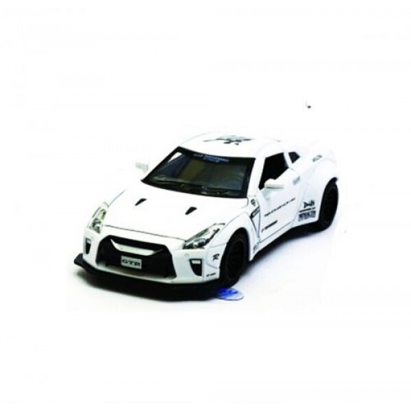

Машинка Nissan GTR из серии Автопром белая (7862)