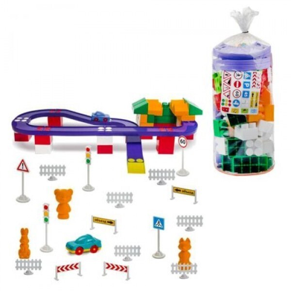 

Конструктор пластиковый №5 100 деталей Colorplast (1-215)