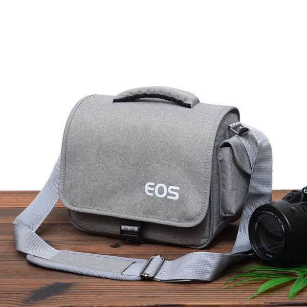 

Фотосумка противоударная Canon EOS + дождевик, серый цвет ( код: IBF038S )
