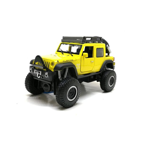 

Игрушечная машинка Jeep Wrangler АВТОПРОМ 6609 металлическая (Желтый)