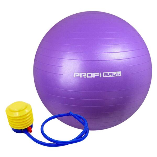 

Мяч для фитнеса, фитбол с насосом Profitball, 65 см фиолетовый
