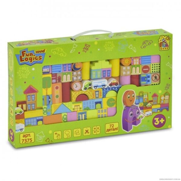 

Деревянный конструктор Fan Game 72 детали 7375