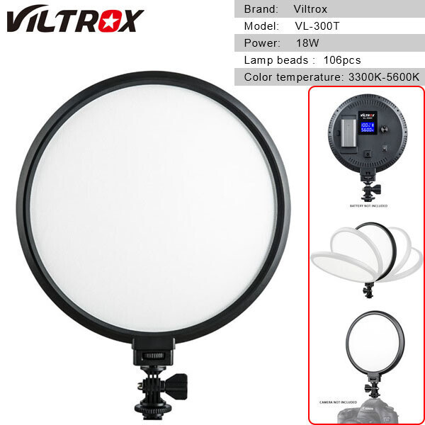 

Круглый LED - осветитель, видео-свет Viltrox VL-300T