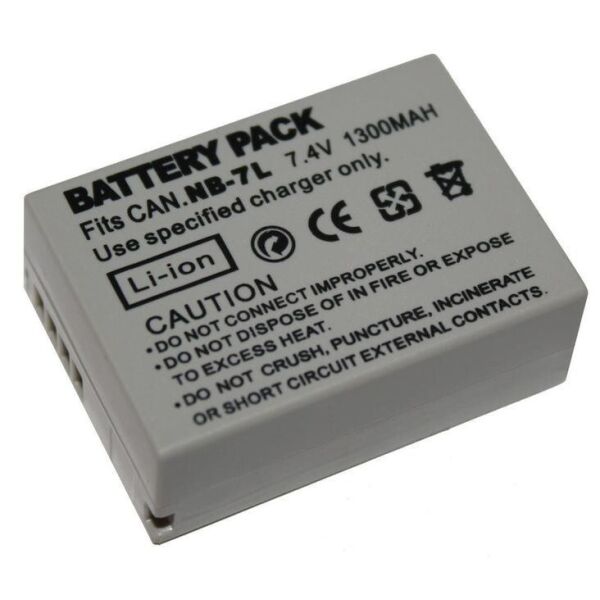 

Аккумулятор NB-7L - аналог для фотоаппаратов CANON PowerShot G10, G11, G12, SX30 IS - 1300 ма
