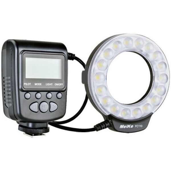 

Кольцевая LED макровспышка MeiKe FC-110 (FC110) для камер CANON