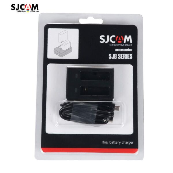 

Зарядное устройство для SJCAM SJ8 AIR, SJ8 PLUS и SJ8 PRO - для двух аккумуляторов