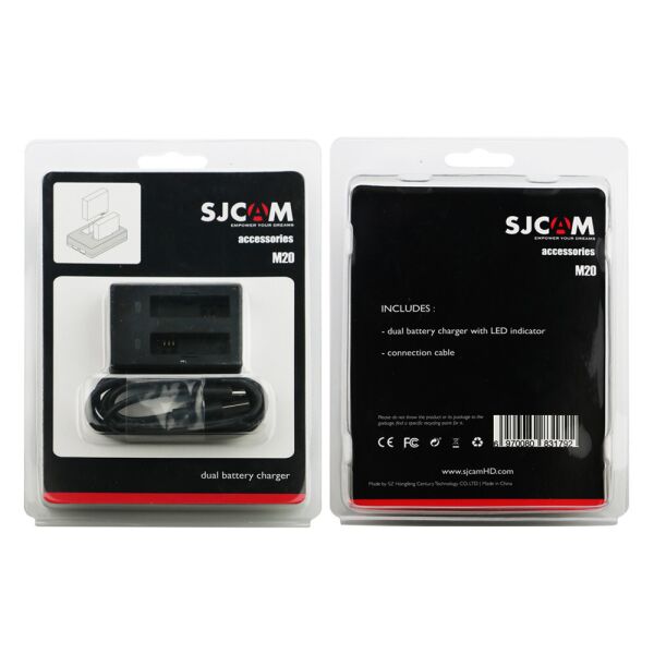 

Зарядное устройство для SJcam M20 (dual) - для двух аккумуляторов