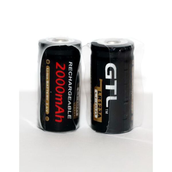 

Аккумулятор CR123A, CR123, LR123A, 16340 GTL 2000 mAh (цена за 1 штуку)