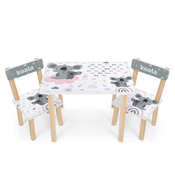 

Столик с 2-мя стульчиками Bambi Koala 501-115(EN) Grey (501-115(EN))