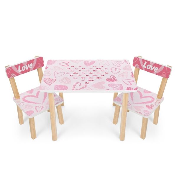

Столик с 2-мя стульчиками Bambi Love 501-118(UA) Pink (501-118(UA))