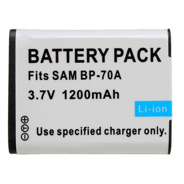 

Аккумулятор BP70A (BP-70A, BP-70EP, EA-BP70A, EA-BP70A, SLB-70A) для камер SAMSUNG - 1200 ma