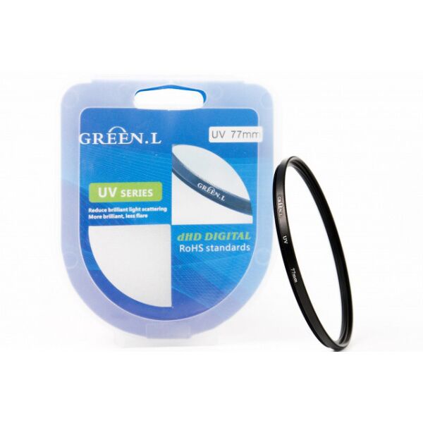 

Ультрафиолетовый защитный UV светофильтр Green.L 77 мм