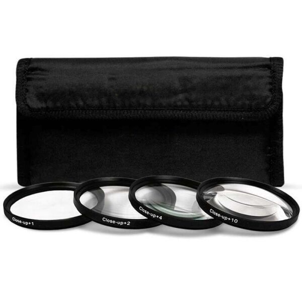 

Набор светофильтров - макролинз CLOSE UP +1 +2 +4 +10 диаметром 58mm - 4 штуки