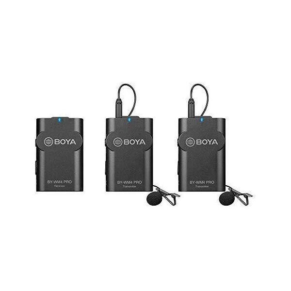 

Петличный микрофон Boya BY-WM4 PRO-K2 - радиомикрофон (беспроводная двухканальная микрофонная система)