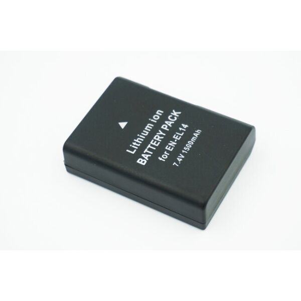 

Аккумулятор для камер NIKON D3 ak100, D3200, D3300, D5 ak100, D5200, D5300, D5500 - EN-EL14 (EN-EL14a) - 1500 ma