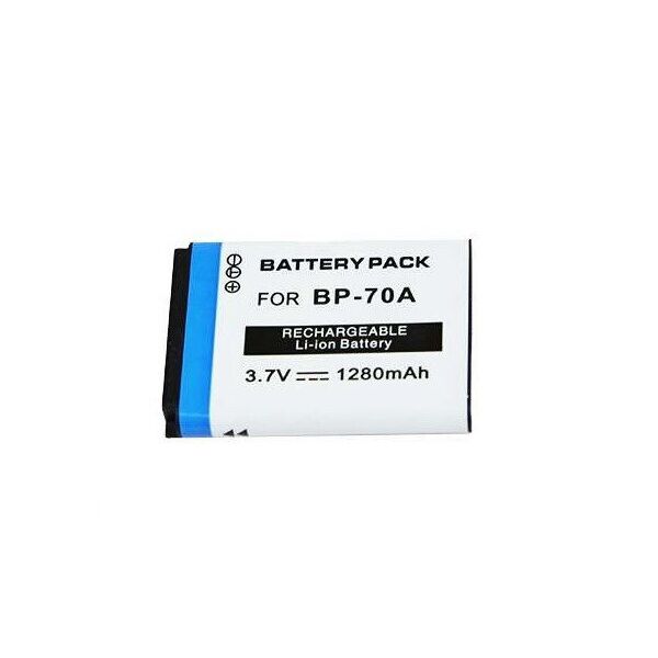 

Аккумулятор BP70A (BP-70A, BP-70EP, EA-BP70A, EA-BP70A, SLB-70A) для камер SAMSUNG - 1280 ma