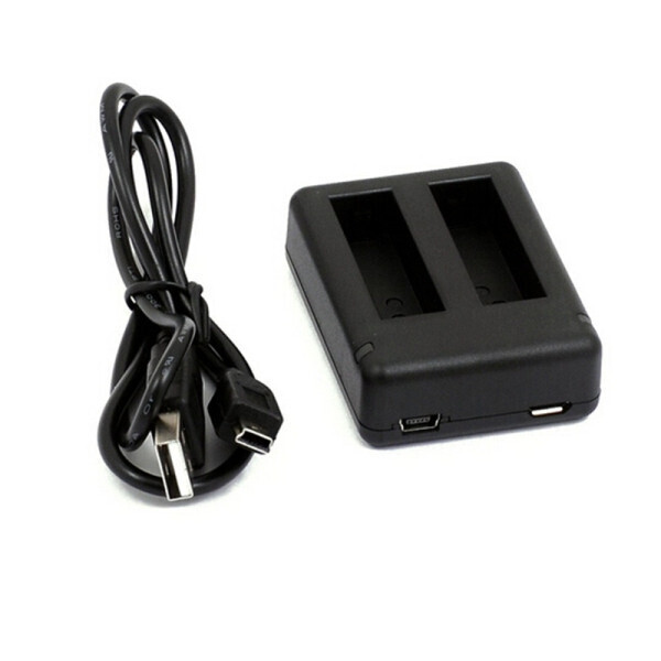 

Зарядное устройство для двух аккумуляторов GoPro Hero 4 (аккумулятор AHDBT-401) с USB кабелем