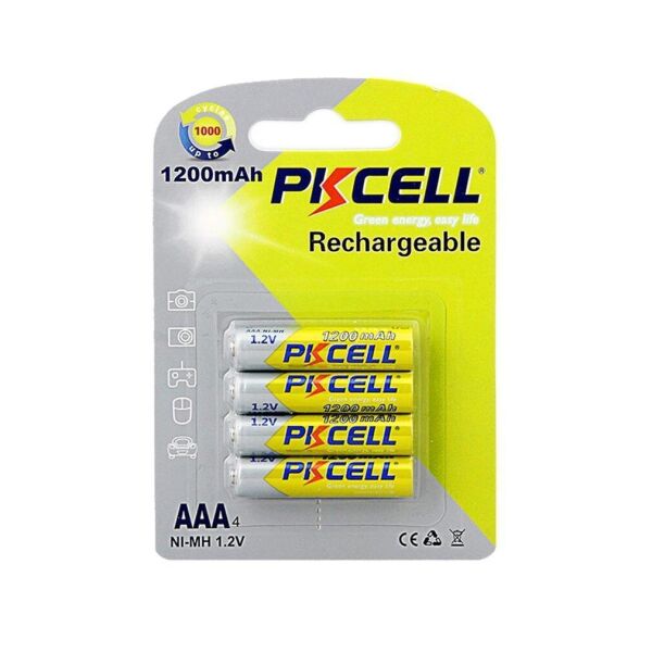 

Аккумуляторы AAA - PkCell 1200 mAh (4 шт в блистере)