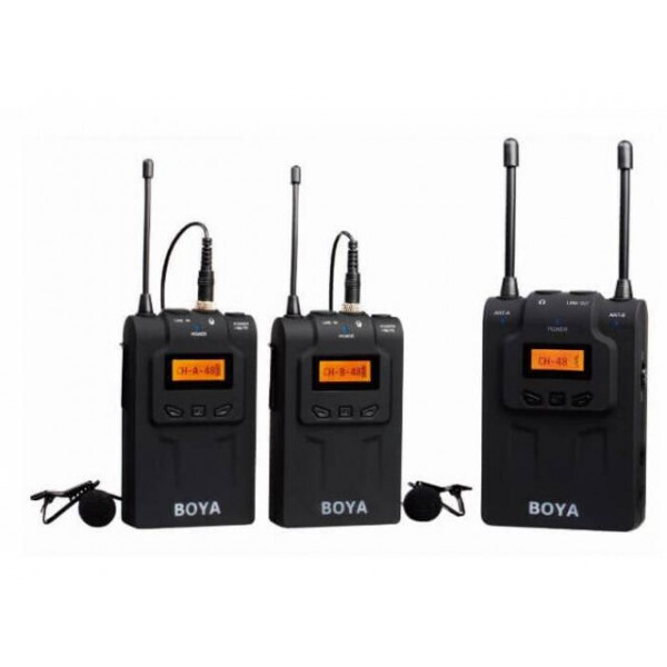 

Петличный микрофон Boya BY-WM8 Pro-K2 - радиомикрофон (беспроводная двухканальная микрофонная система)