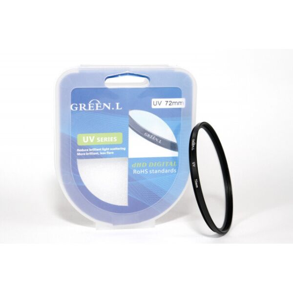 

Ультрафиолетовый защитный UV светофильтр Green.L 72 мм