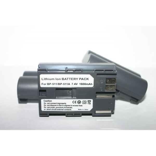 

Аккумулятор для фотоаппаратов и видеокамер CANON - BP-511a (аналог) - 1600 ma