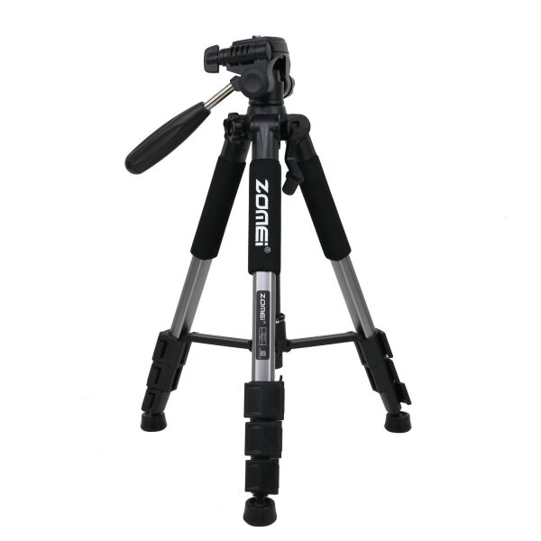 

Штатив фирмы ZOMEI для фотоаппаратов - Q ak111 + головка - цвет металик