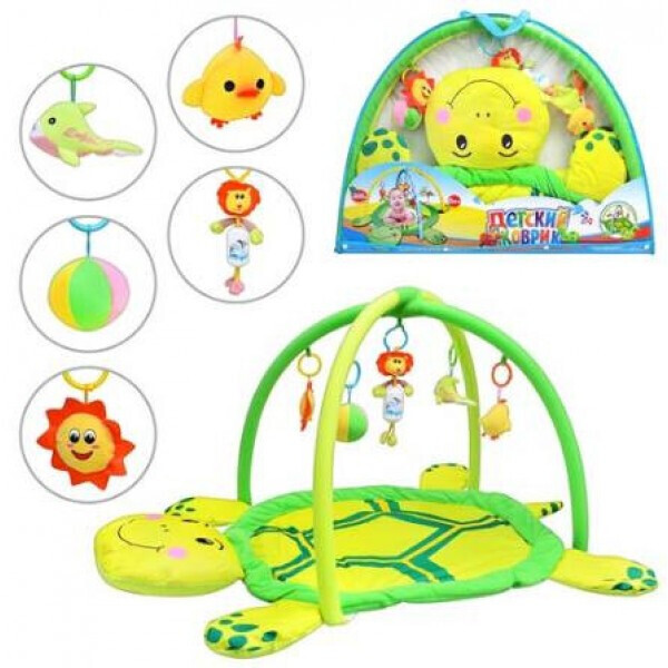 

Игровой коврик для младенца Черепаха Metr+ 898-12 B/0228-1 R с подвесками