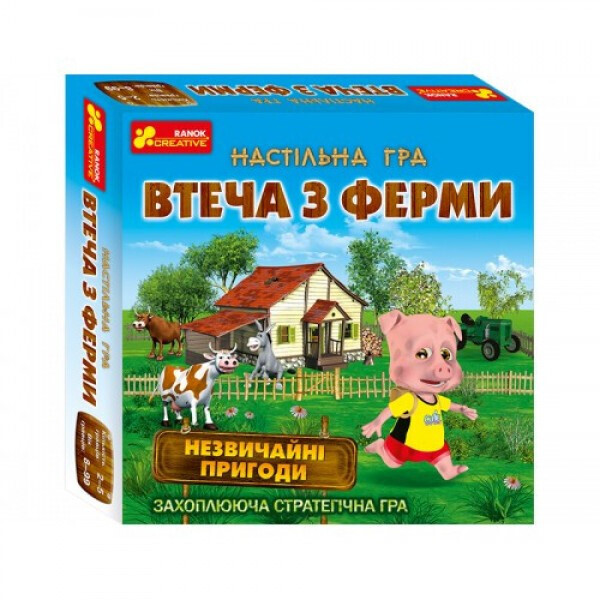 

Детская настольная игра Побег из фермы Ranok Creative 19120057 на укр. языке