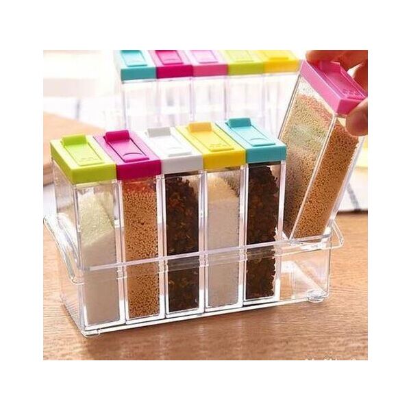 

Кухонная подставка с шестью емкостями для специй Seasoning six piece set