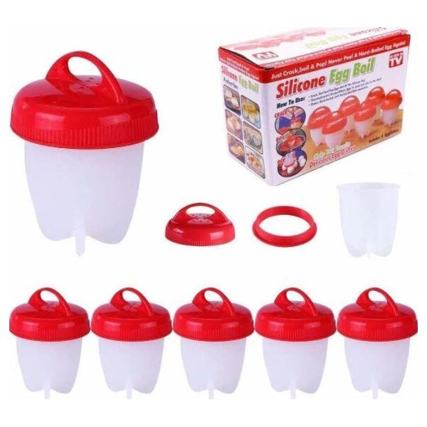 

Силиконовые формочки для варки яиц без скорлупы EGG Boiler