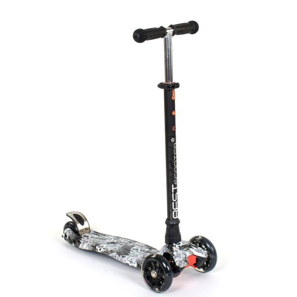 

Самокат Scooter со световым эффектом Черно-белый 6900065254650