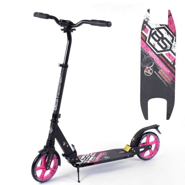 

Самокат Scooter Черно-розовый 6900066319167