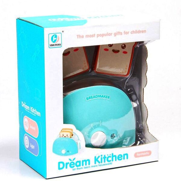 

Тостер Kimi со световым и звуковым эффектом Бело-бирюзовый 6982005400068