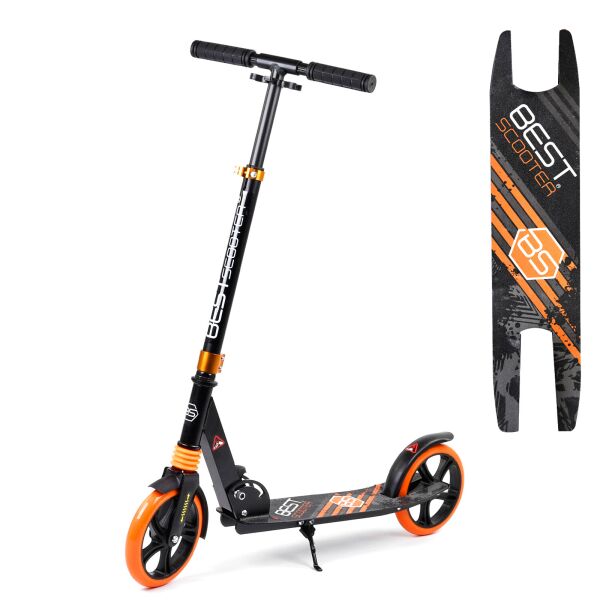 Самокат Scooter Черно-оранжевый 6900066346521